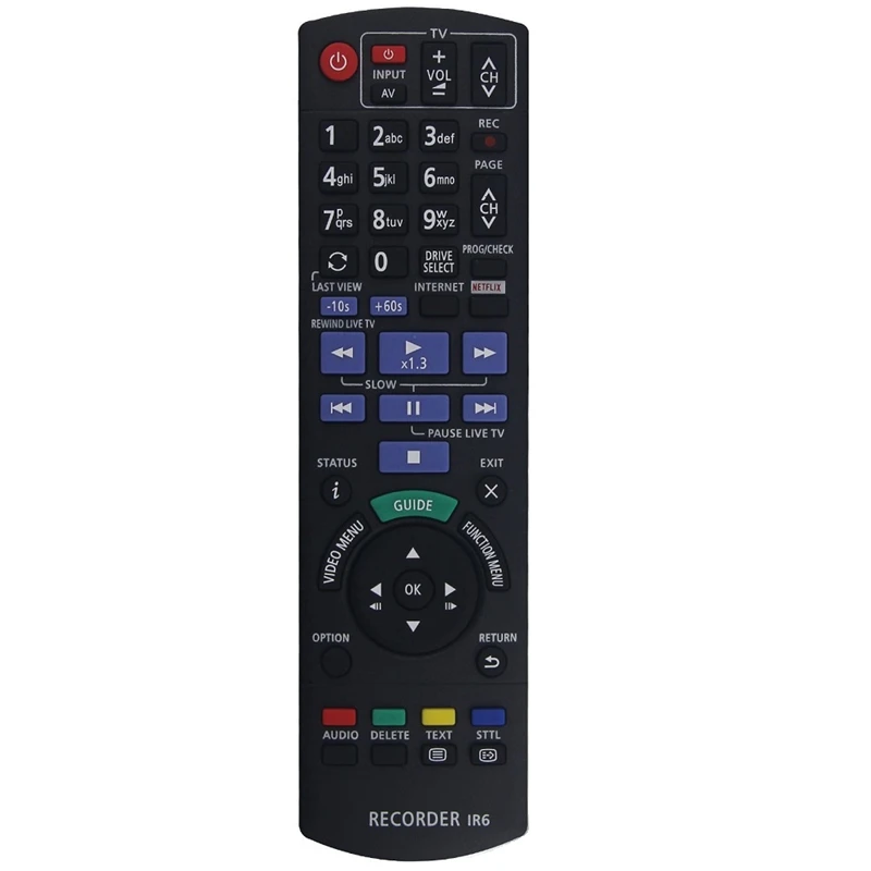 

Remote Control Replacement N2QAYB001077 For Panasonic DVD Recorder Accessories