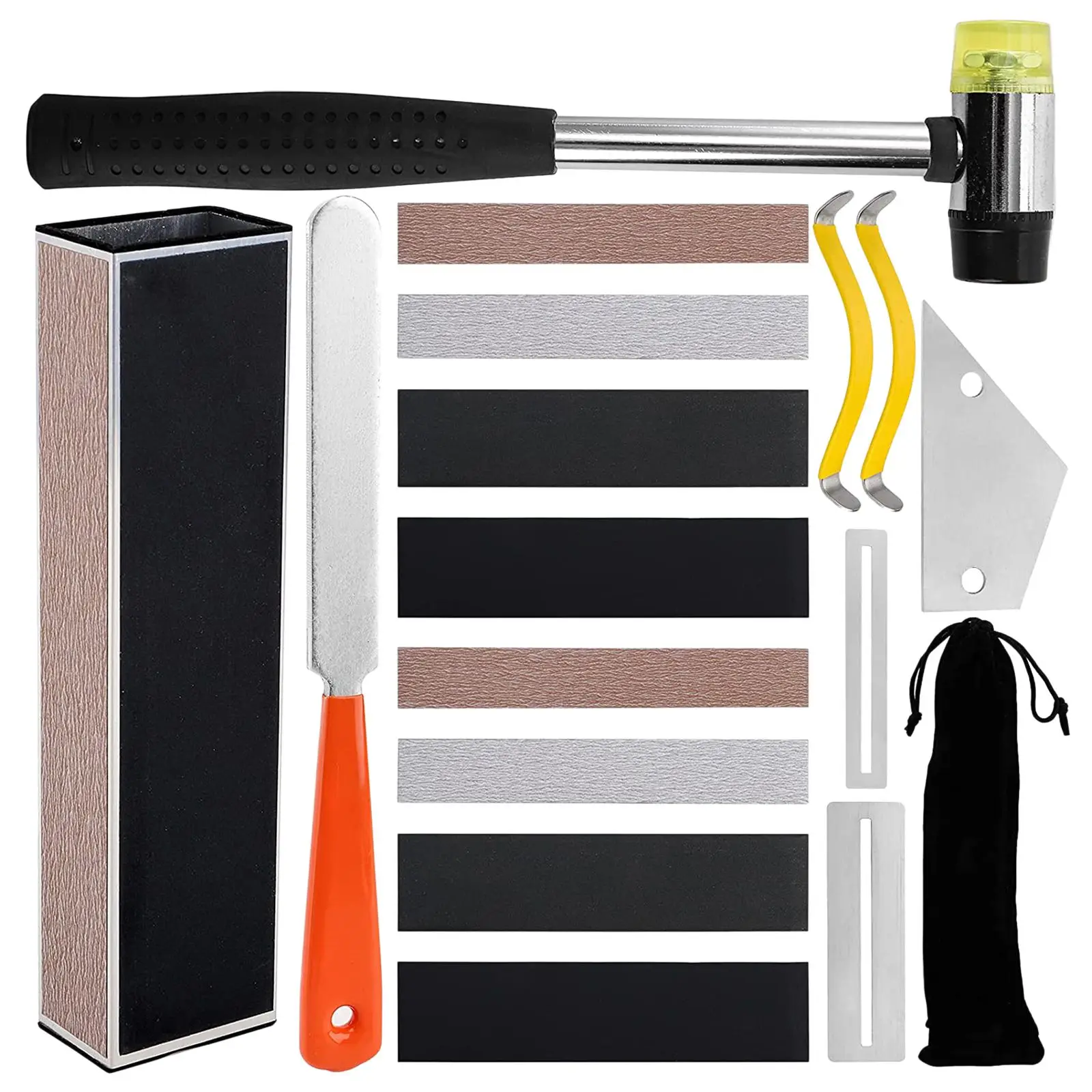 

17Pcs Guitar Repairing Maintenance Kit for Acoustic Guitar Electric Guitar Ukulele Bass Banjo,Perfect Gift for Luthier