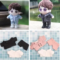 handsome doll clothes 20cm idol plush dolls clothing accessories green red suit ties pants stuffed toys for korea kpop exo dolls