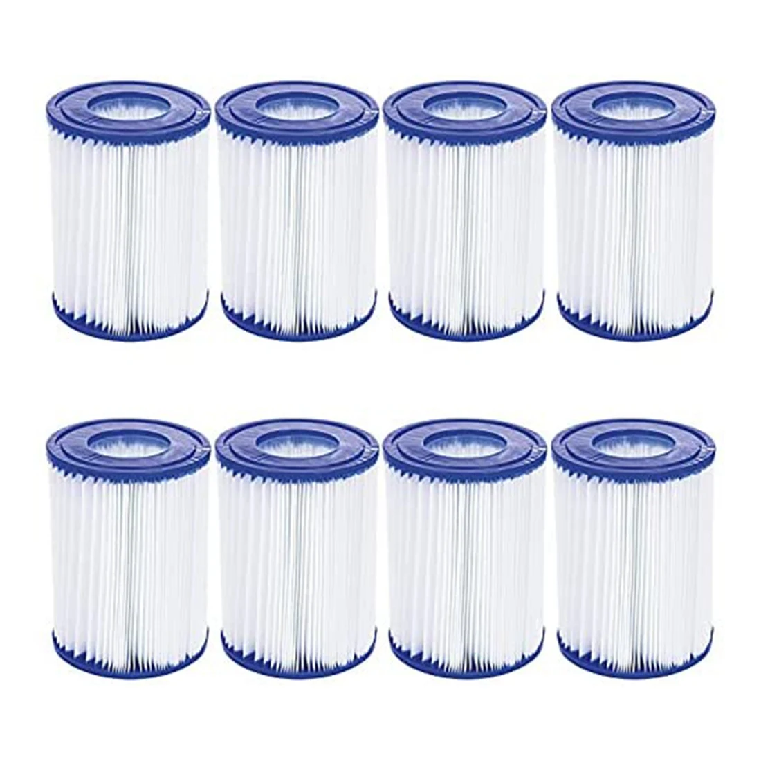 

8Pcs Swimming Pool Filter Compatible for Bestway Cartridge Type II,Replacement Hot Tubs Filter for Lay Z Spa Filter Pump