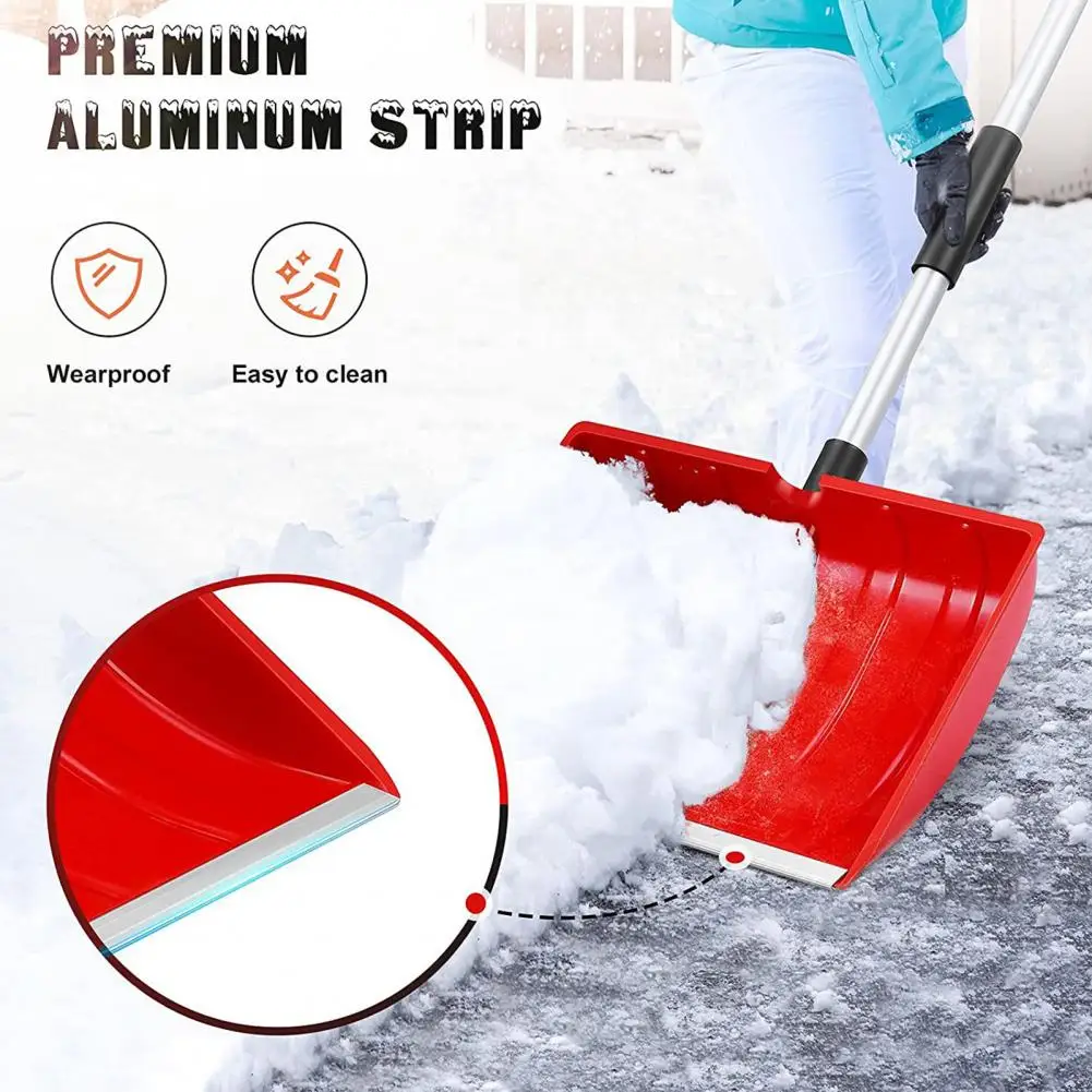 

Effective Helpful Wide Snow Removal Shovel High-strength Snow Shovel Wide Application Emergency Tool