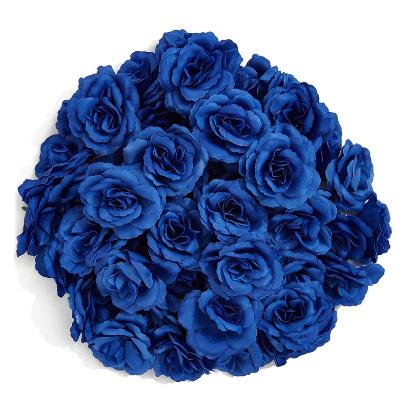 

Artificial Flowers Silk Rose Flower Heads,50Pcs For Hat Clothes Album Decoration, Wedding Decoration