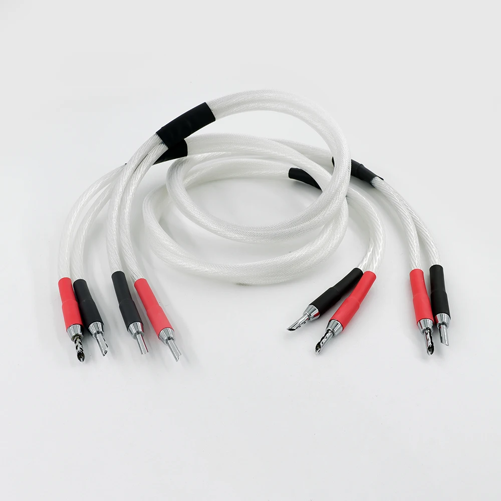 Новинка одна пара 5 дюймовых кабелей nocc (99.997%) обновленный высококлассный кабель