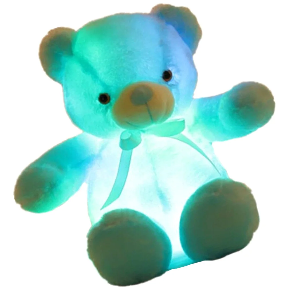 

Gift Basket Plush Pillows Kids Luminous Bears LED Stuffed Animal Animals Toy Pp Cotton Child Toddle Toys