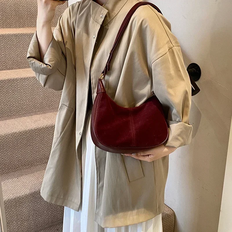 Модные однотонные Женские сумки в стиле ретро из искусственной кожи с