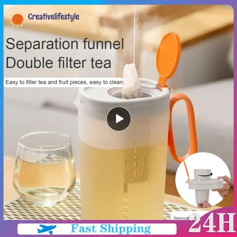 Large Capacity Kettle Water Kettle Refrigerator Storage Eco-friendly Plastic Liquid Tea Juice Cold Jug Anti Splash Non Leak
