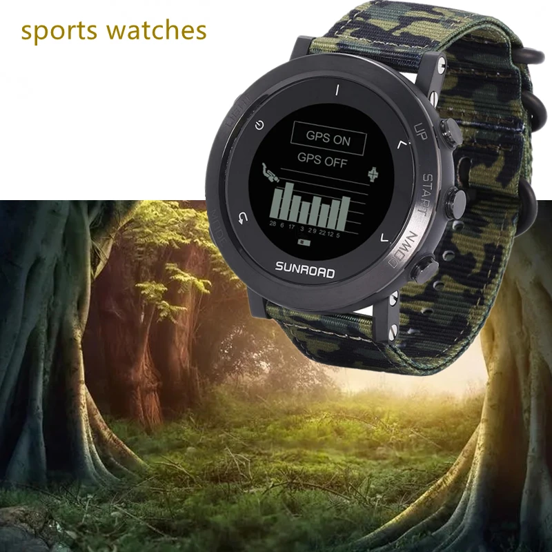 Смарт-часы Sunroad спортивные водонепроницаемые с GPS пульсометром и высотомером |