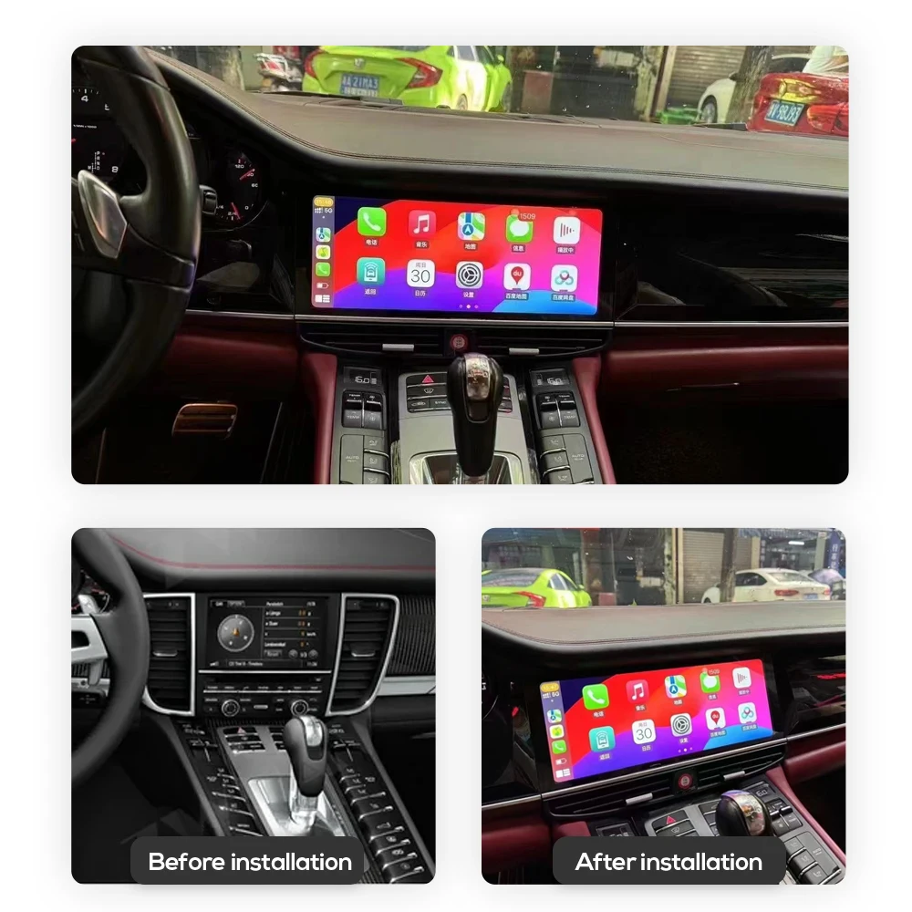 Фото Мультимедийный проигрыватель для автомобиля с Android 14, GPS-навигацией, 12 ГБ+256 ГБ памяти, Bluetooth, Wi-Fi, CarPlay, автомобильная магнитола для Porsche Panamera 970 2010-2016 №2