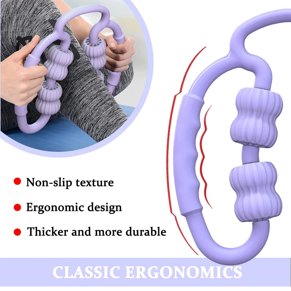 Ролик для мышц, массажный ролик с пусковой точкой для мышц, глубоких  тканей, рук, ног, шеи, спины, снимает боль мышц спортсменов | AliExpress