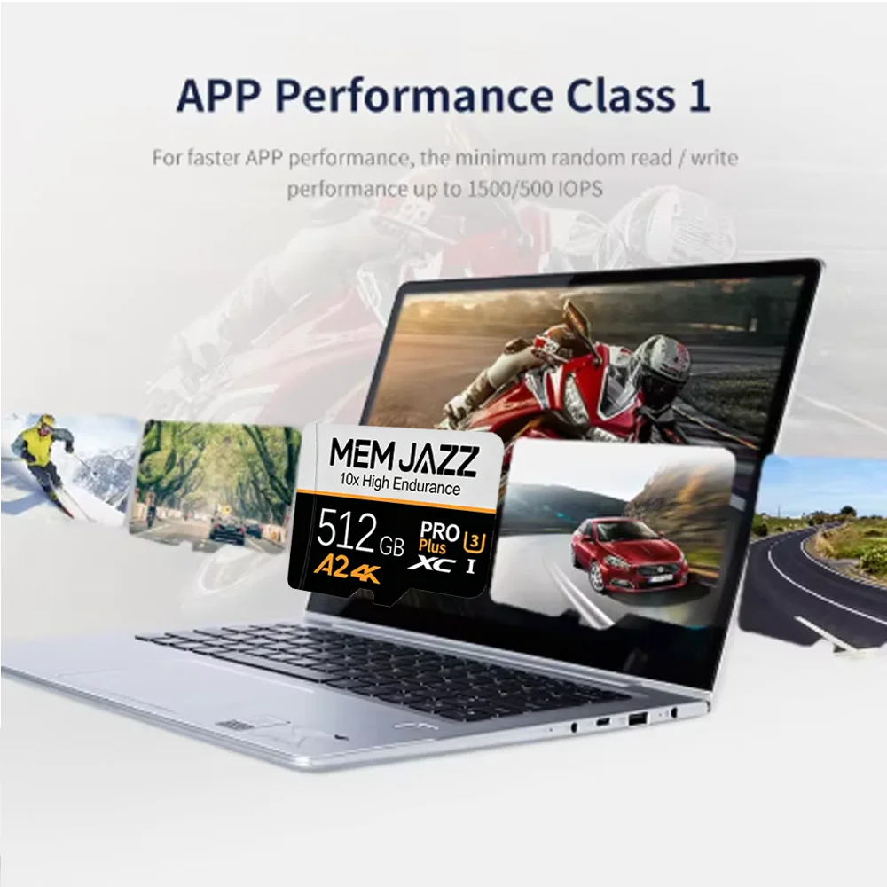 Фото Карта памяти Micro TF SD 32GB 64GB 128GB 256GB 512GB U3 V30 высокой скорости для видеорегистратора №4
