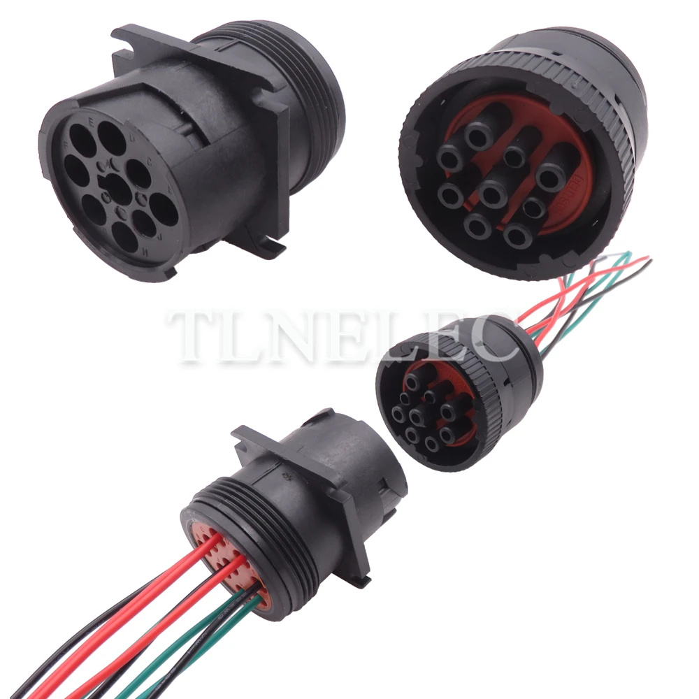 9-контактный автомобильный проводной кабель, розетка с проводами, Автомобильный диагностический интерфейс, герметичные разъемы, Φ