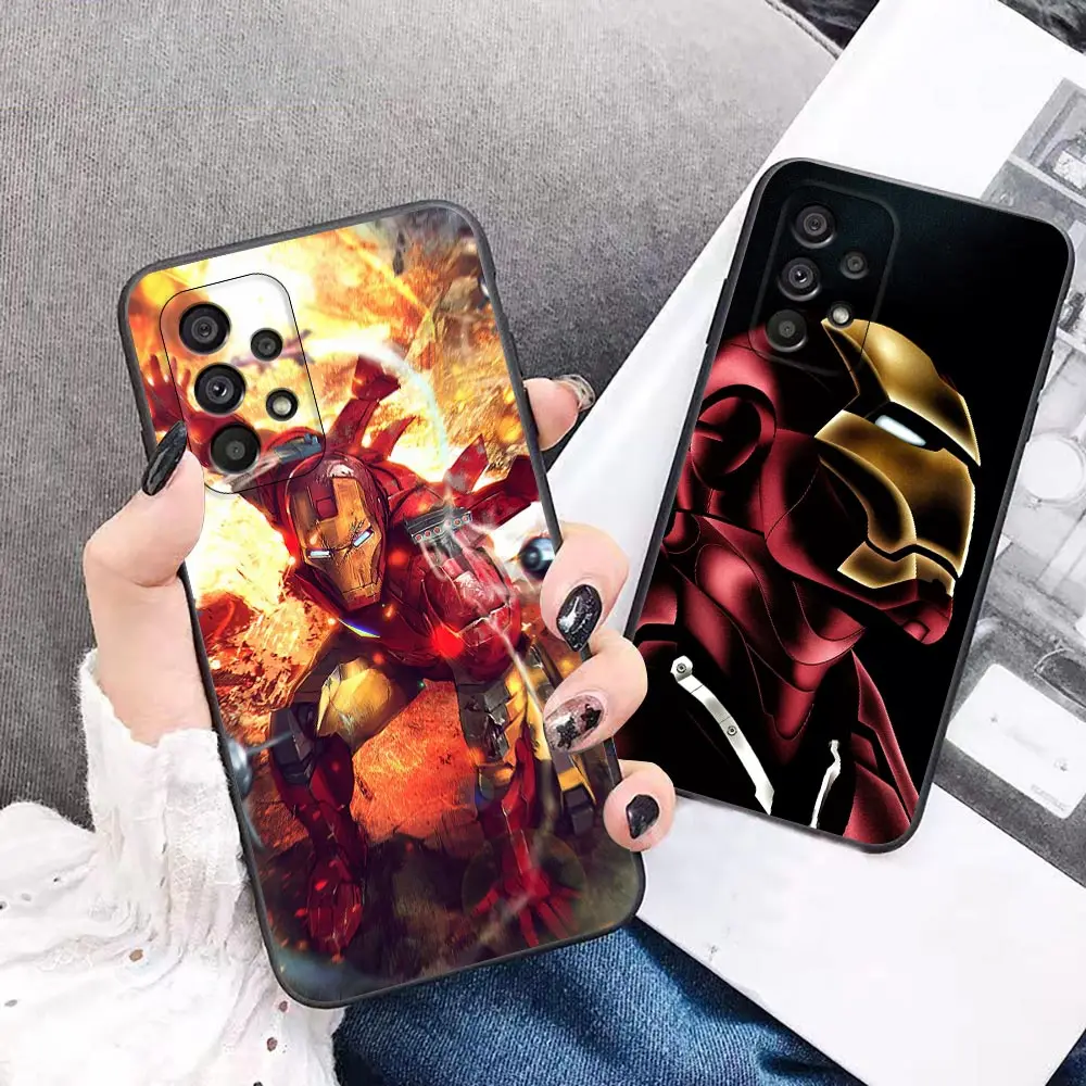 

Marvel Funny Iron Man Comics Phone Case For Samsung Galaxy A72 A71 A52 A51 A42 A32 A31 A02s A21 A12 A11 A01 A02 A03 Black Cover