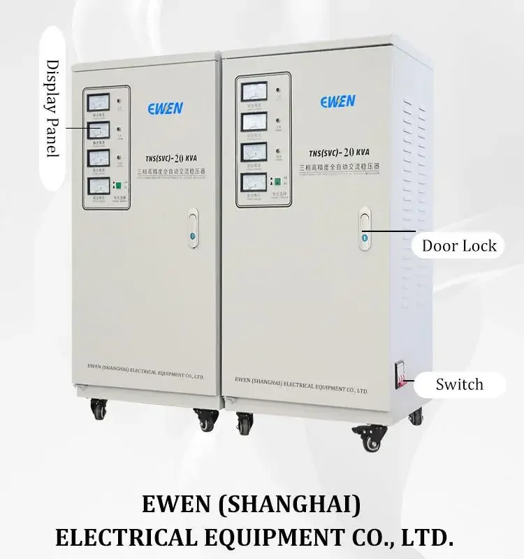 Вход 3-фазный стабилизатор напряжения сервопривода электричества 380 В 220 20000