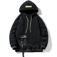 mens fleece hoodies men 2022 winter sweatshirt oversized hip hop streetwear black hoodie men sweatshirts streetwear men