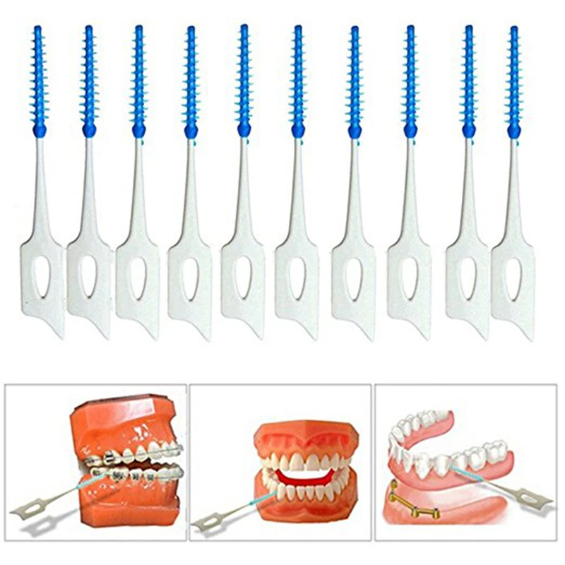 

ОДНОРАЗОВЫЕ МЕЖЗУБНЫЕ ЩЕТКИ Y & W & F 40 шт., эластичная мягкая зубная нить для ухода за полостью рта, пластиковый инструмент для чистки зубов, Прямая поставка