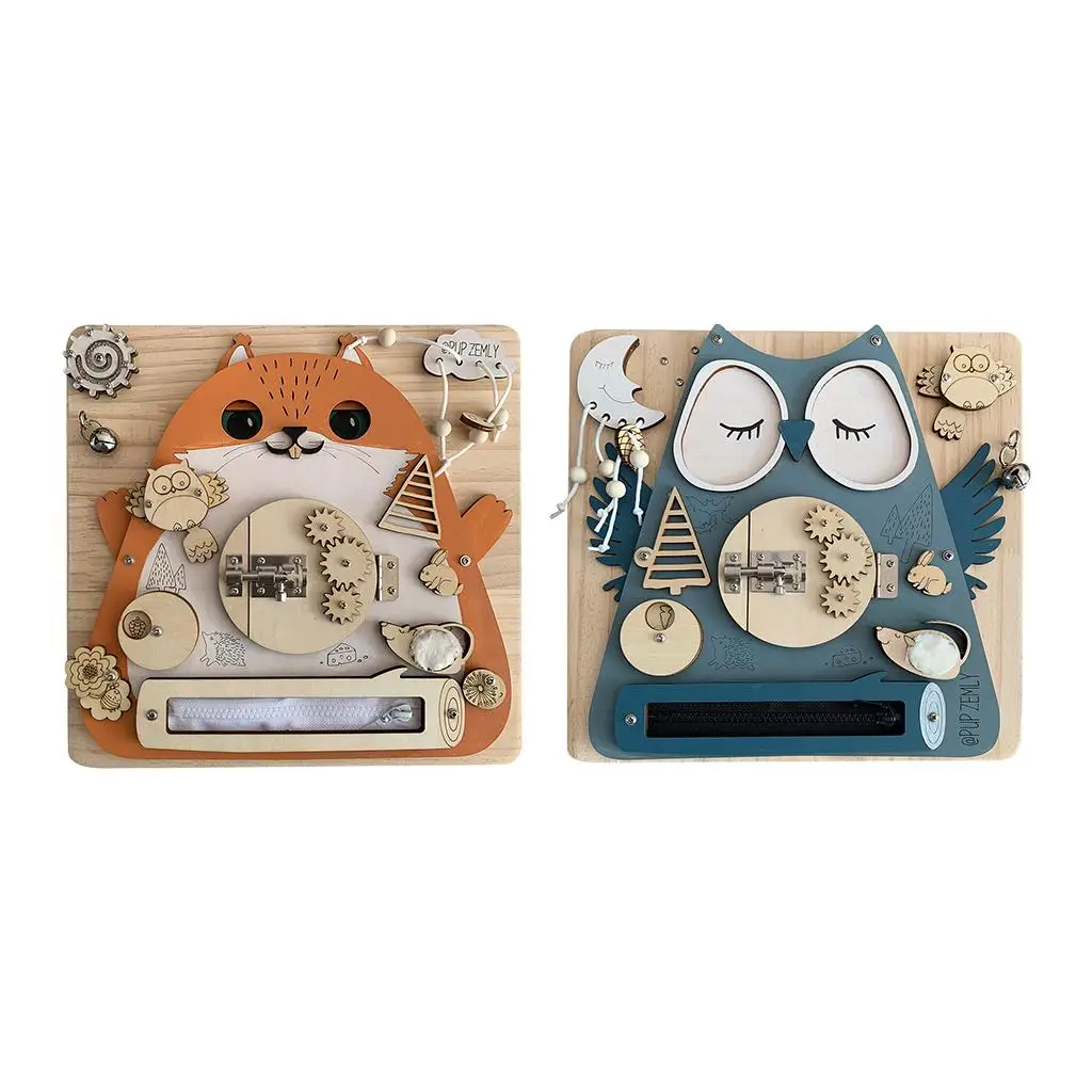 

Доска для занятий спортом, деревянная доска с мелким мотором, Обучающие игрушки, милая форма животного для малышей, технические годы