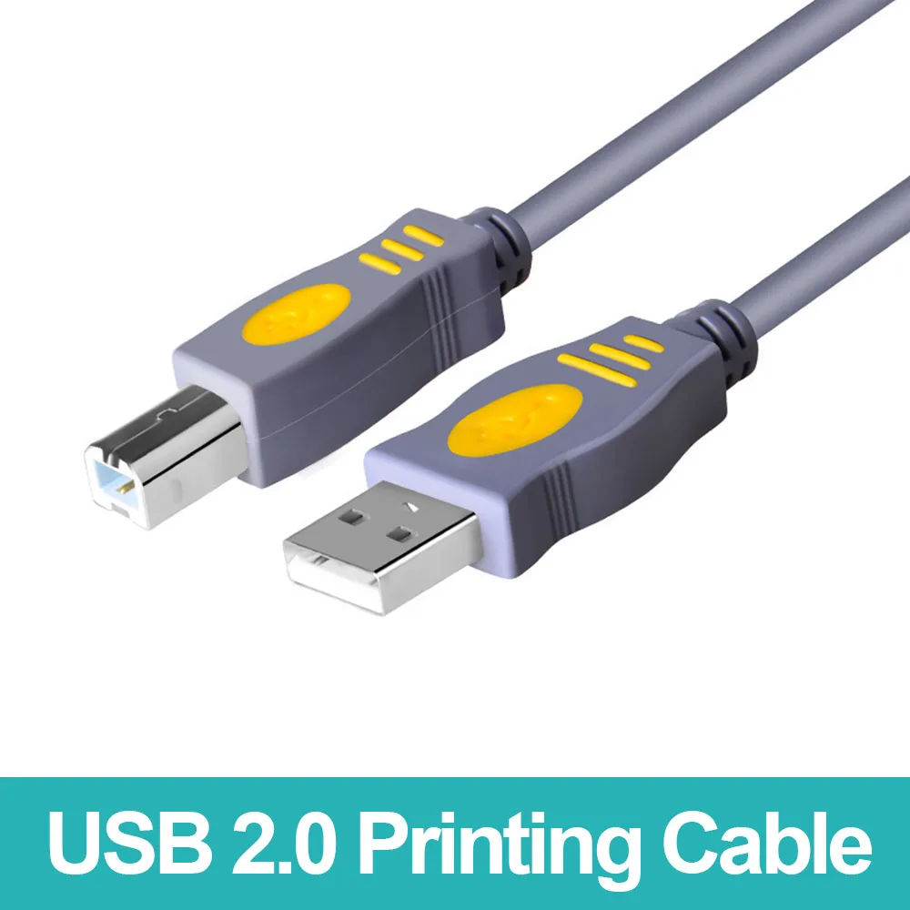 

USB 2.0 Print Cable Type A To B Printer Cable For Canon Epson HP ZJiang DAC Label Printer DAC USB Printer Male Male Scanner Cord