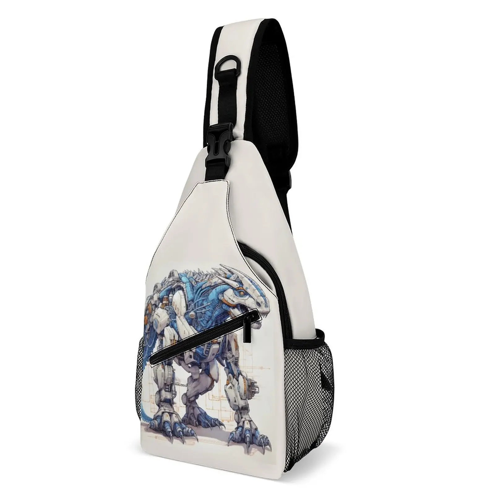 

Нагрудные сумки с динозавром, маленькая сумочка на плечо с принтом в виде робота и карандаша, для телефона в стиле ретро, велосипедные мотоциклетные слинг-сумки