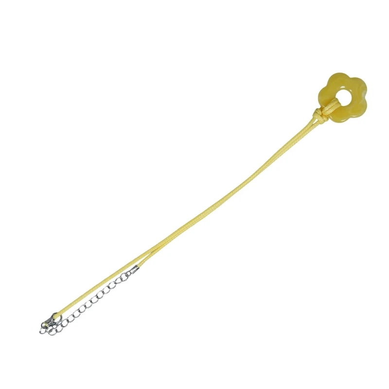 Нишевая цепочка на ключицу с полым цветком корейская студенческая регулируемая