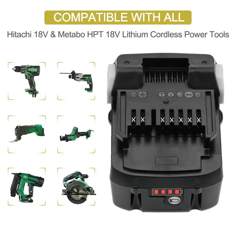 Сменный литиевый аккумулятор большой емкости 6000 мАч 18 В для электроинструментов
