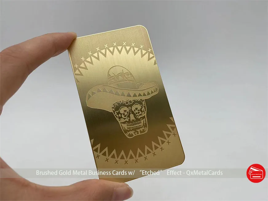 Personalized Gold Metal Business Cards Engraved Business Cards made of Gold plated Wallet Insert Card Customize Your Own