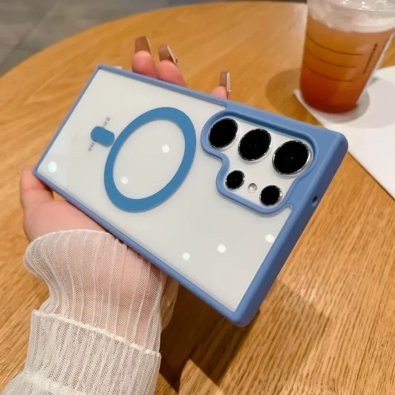 Магнитный Ультратонкий Прозрачный чехол для беспроводного зарядного устройства