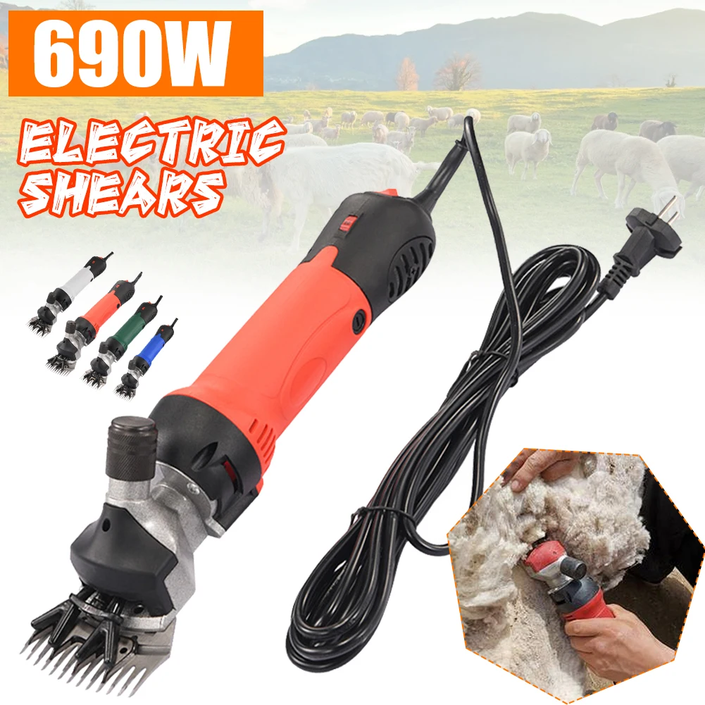 

690W Electric Sheep Shears Kit 6 Speeds Sheep Shearing Clippers with Storage Case for Goats Sheep Farm Pet Shearing Supplies