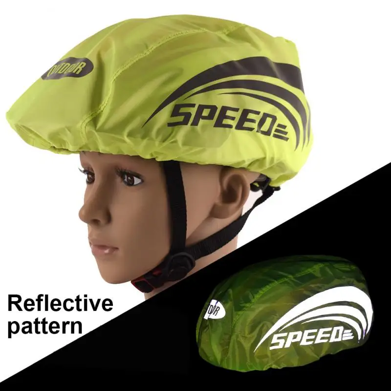 

Foldable Safety Helmet Cover Rain Cover Oxford Cloth Neutral Lightweight Cycling Helmet Cover Bike Accessories Reflective