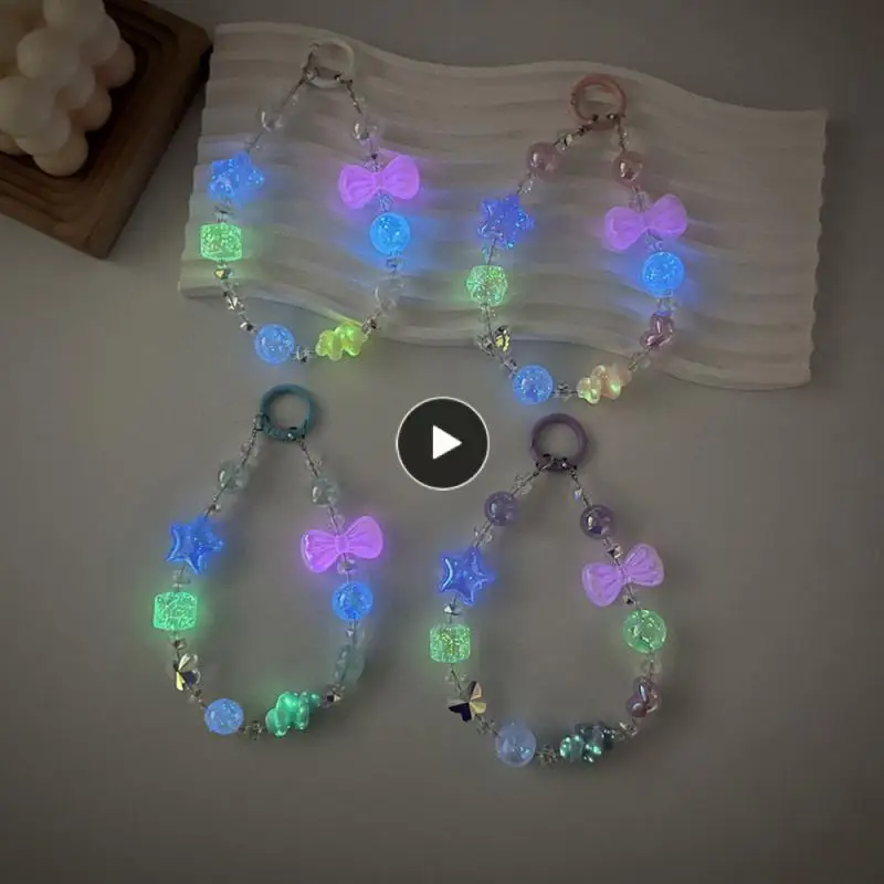 

Anti-lost Acrylic Wear-resistant Mobile Phone Chain Protect Durable Candy Fine Ornament Pendant A Variety Of Styles Beaded