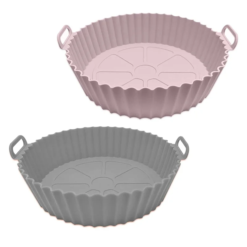 

Air Fryer Silicone Pot,Air Fryer Accessories, Reusable Non-Stick Air Fryer Basket,for Oven,Microwave Cake Baking Mould