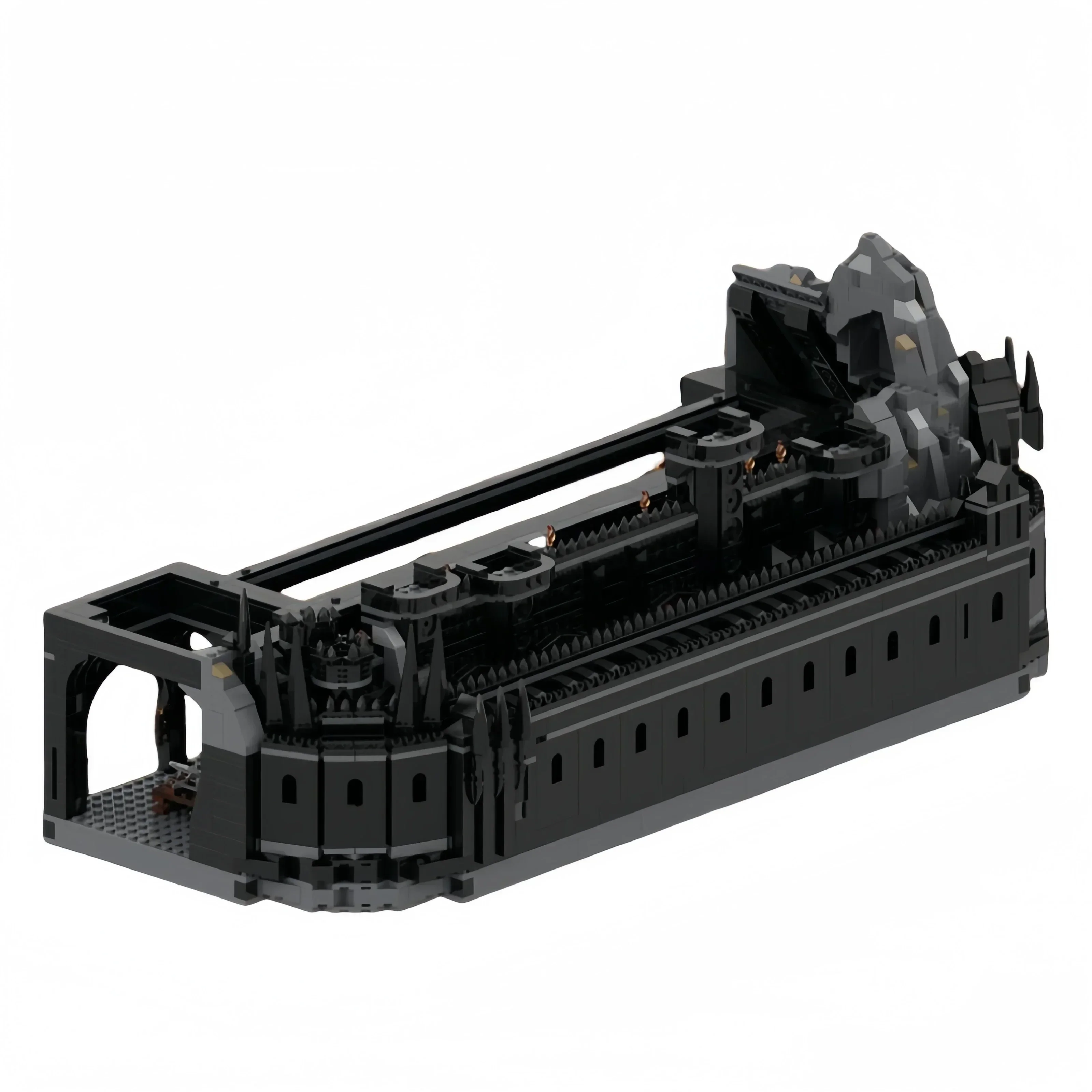 Кольца модель фильма MOC строительные кирпичи средневековый темный замок