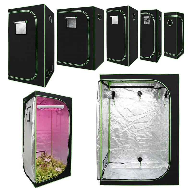 

Greenhouse planting tent rapid growth of plants Black planting box indoor planting tent 600D reflective Mylar grow tent