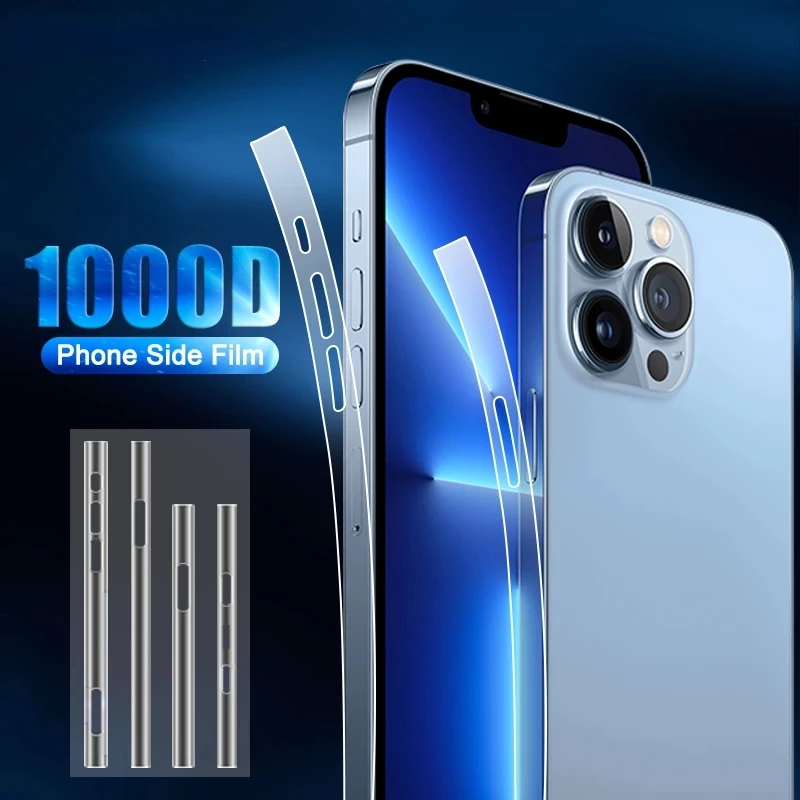 

5-1Sets 13 12 Series Frame Side Protective Film For iPhone 13 12 Pro Max Side Film Border Sticker on For iPhone 12Pro 13Pro