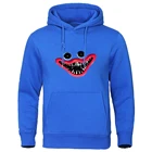 Худи Huggy Wuggy Poppy с капюшоном для мужчин и женщин, Свитшот манга, уличная одежда для бега, повседневная одежда оверсайз, одежда в стиле хип-хоп