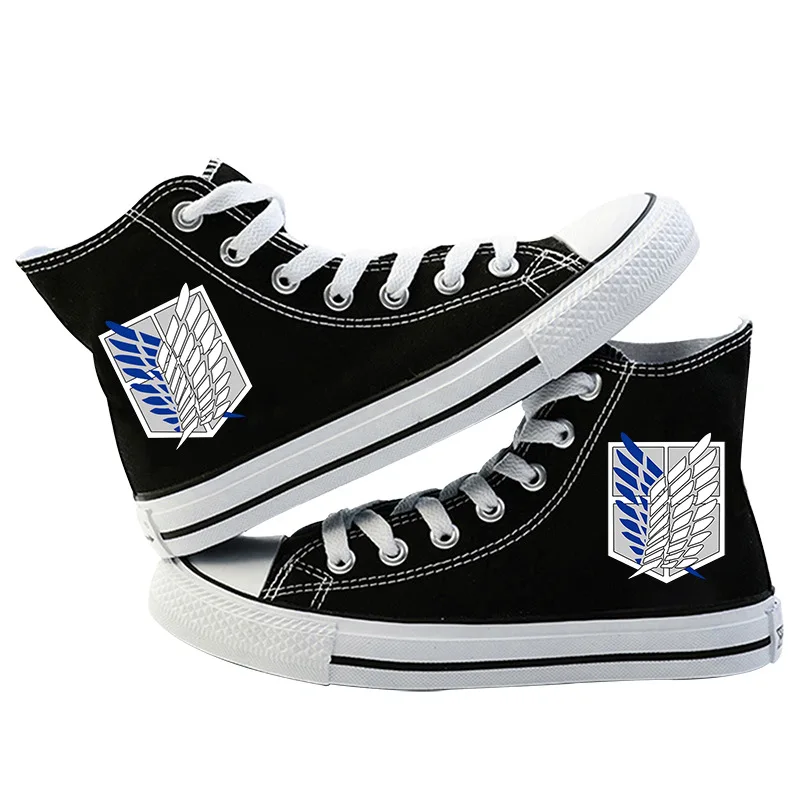 

Canvas Shoes Attack on Titan Casual Sneakers Student Low Top Sports Shoes Boy Girl Woman Man Shoes Spring Autumn