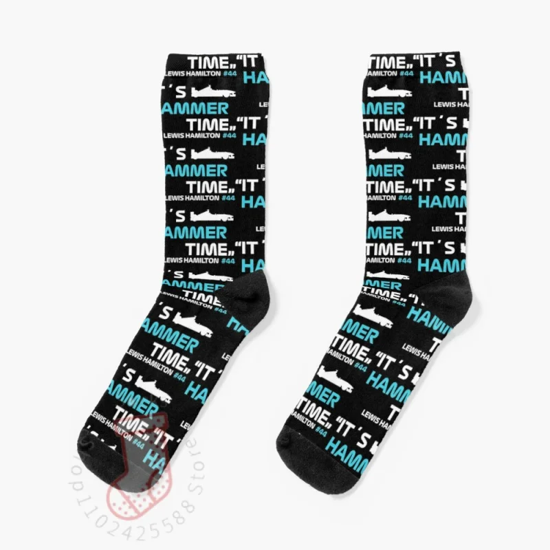 It?s Hammer Time #44 Lewis  Formula 1 Socks Funny Socks Woman