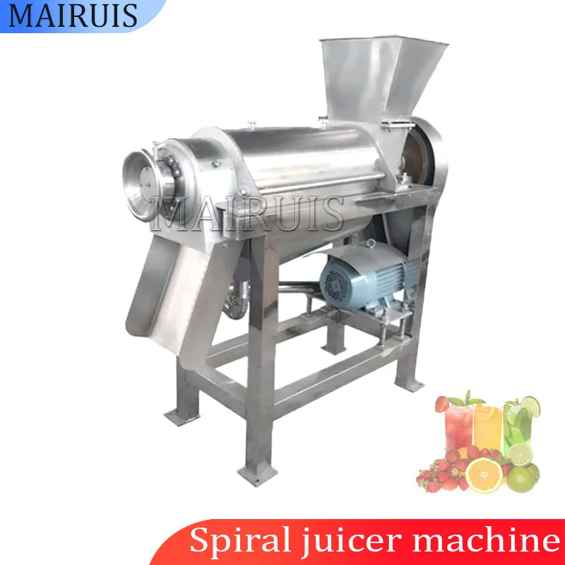 

Коммерческая спиральная дробилка для яблок, соковыжималка, экстрактор, машина для обработки фруктов с оранжевым