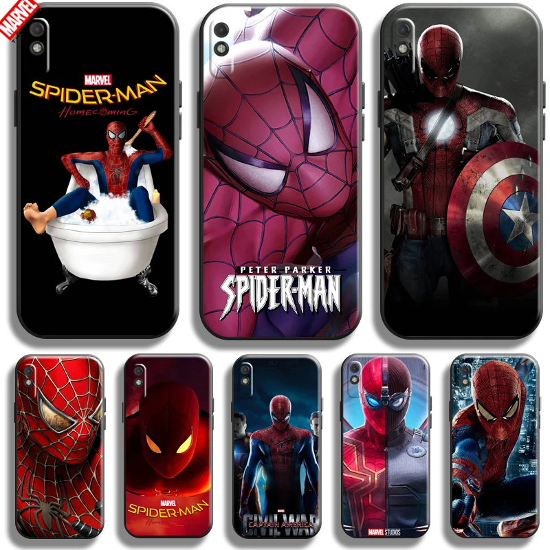 

Spiderman Marvel Avengers For Xiaomi Redmi 9i Phone Case 6.53 Inch Soft Silicon Coque Cover Black Funda Thor Comics