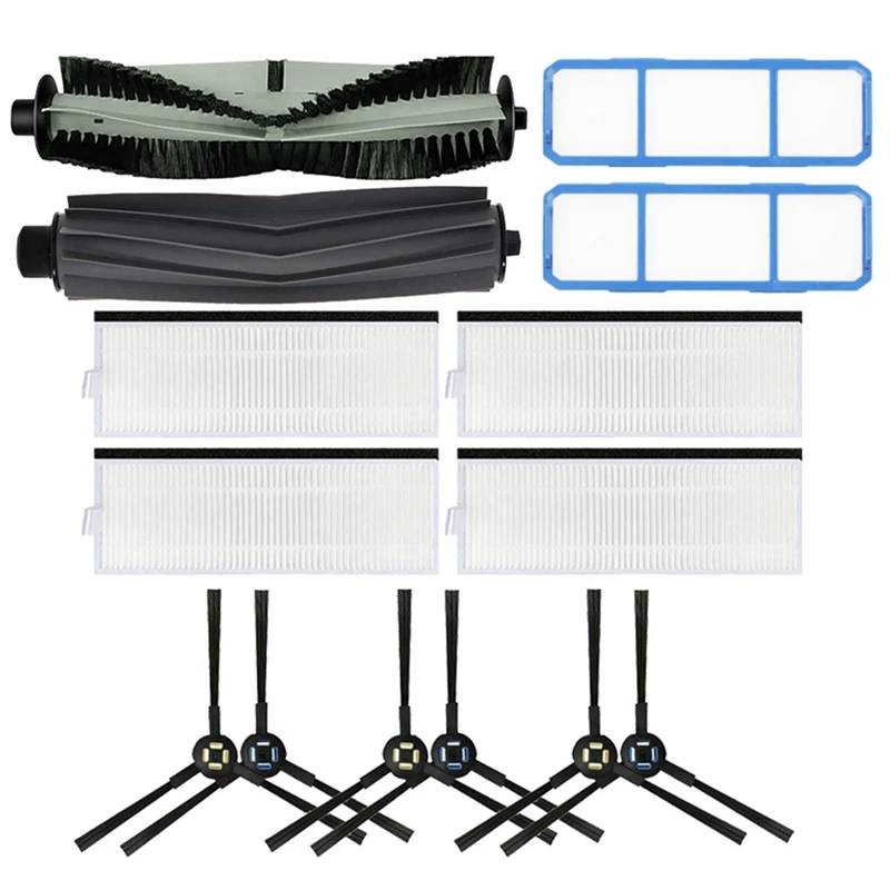 

Side Brush Rubber Main Brush Hepa Filter Dust Filter For Ilife A7 A9S Robot Vacuum Cleaner Parts Replace Rubber Brush
