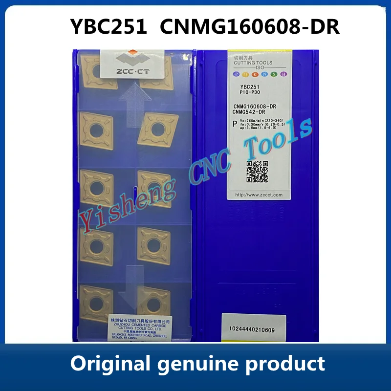 Free Shipping Original ZCC CT YBD152 CNMG160608-DR YBC252 YBC351 CNMG160608-DR YBC251 Carbide Inserts CNC Turning Tool