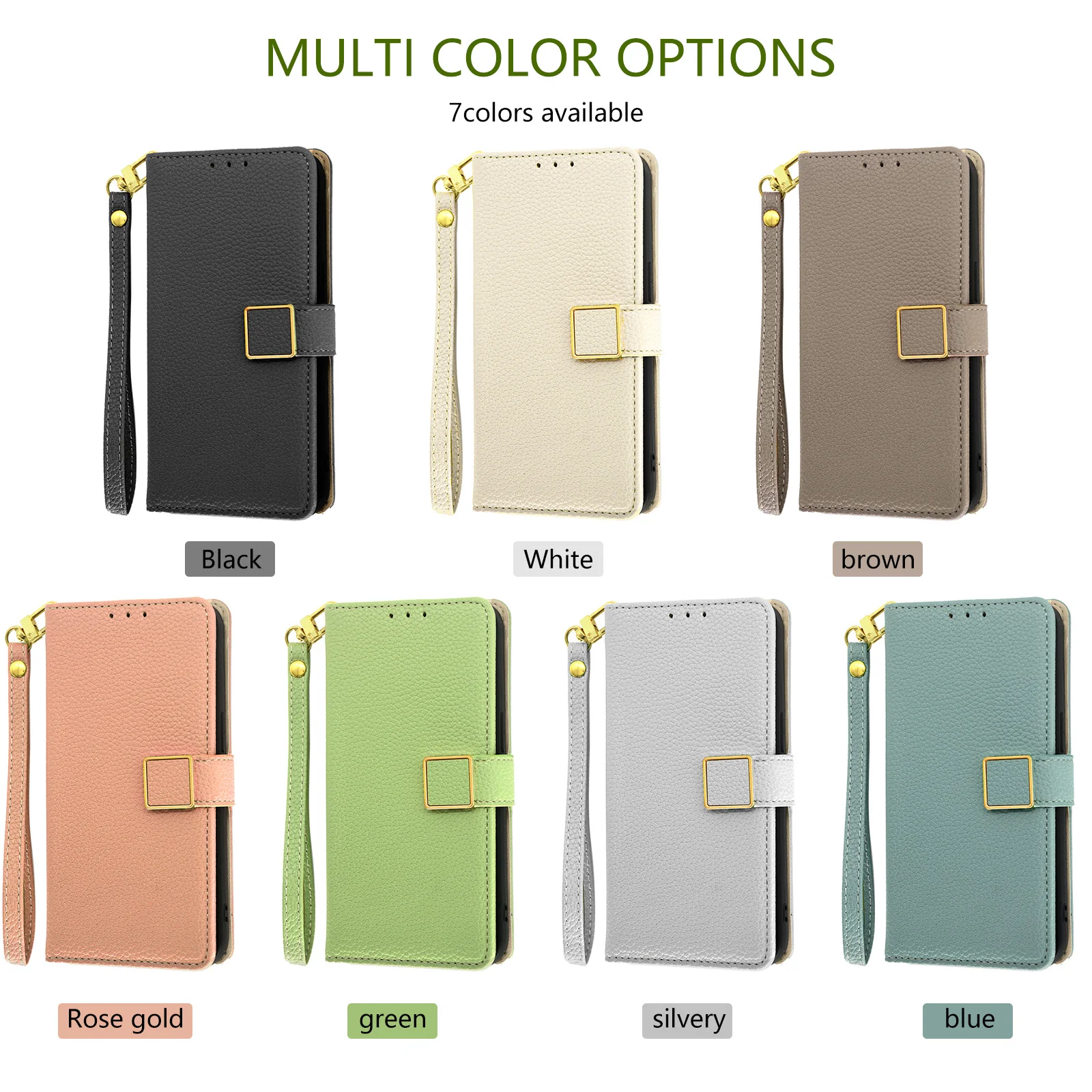 Магнитный чехол-кошелек с золотой пряжкой для Xiaomi Mi 14 Pro 13 Ultra Mi13Pro роскошный