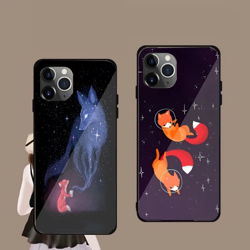 

Чехол для телефона с изображением черепашек космоса для IPhone 14, 13, 12, 11, XS, X, 8, 7, 6 Plus, Mini Pro Max, SE 2022, черный стеклянный чехол из поликарбоната и ТПУ для телефона