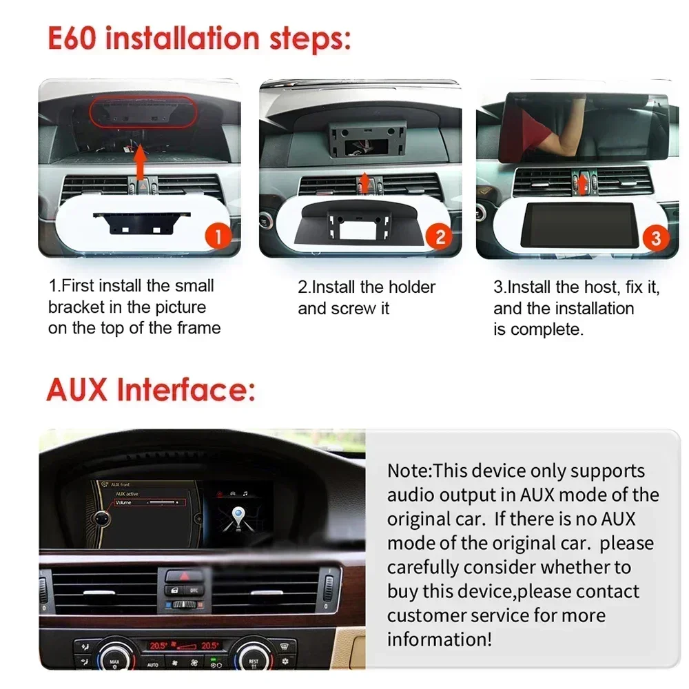Фото 2din Android автомобильный радиоприемник мультимедийный видеоплеер для BMW 5 серии E60 E61 E63 E64 3 серии E90 E91 E92 E93 стерео GPS Carplay 4G RDS №2