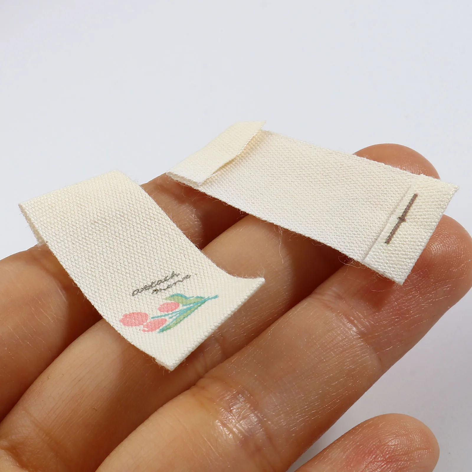 100 шт. ярлыки для детской одежды и сумок с цветочным принтом |