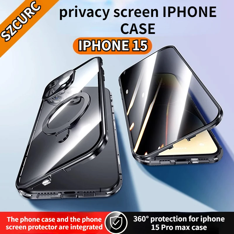 

For Iphone 15 Pro Max Case Deluxe 360° Protection Phone Stand Iphone Case 14 Pro 13 pro Max Magsafe Iphone 14 Plus Case