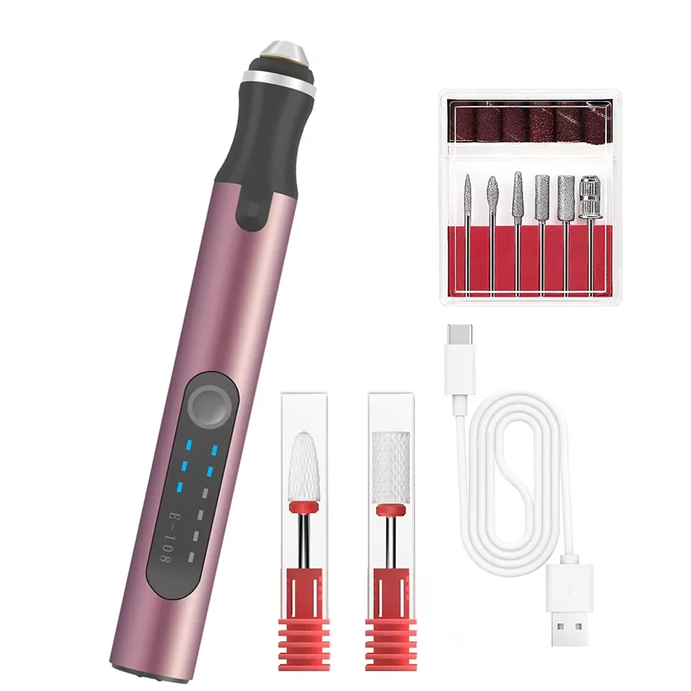 

Portable Electric Nail Drill Professional Nail File Kit For Gel Nails Manicure Pedicure Polishing Shape Tools Salon Nail Tools