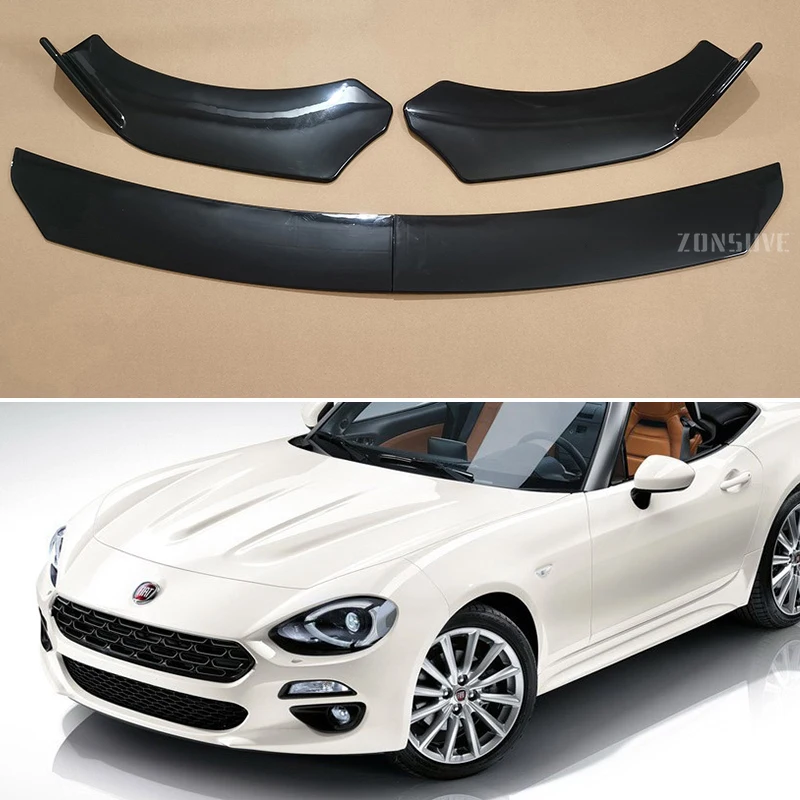 Для Fiat 124 2016-2018 года передний бампер сплиттер для губ спойлер комплект кузова