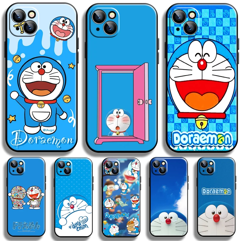 

Doraemon For Apple iPhone 13 12 11 Pro 12 13 Mini X XR XS Max SE 5 6 6s 7 8 Plus Phone Case Carcasa Soft TPU Liquid Silicon