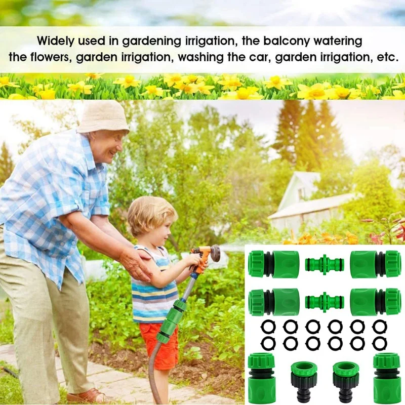 Продвижение! Соединитель для быстрого соединения садового шланга 1/2 дюйма с двумя мужскими соединениями для соединения с присоединительным адаптером T на трубе.