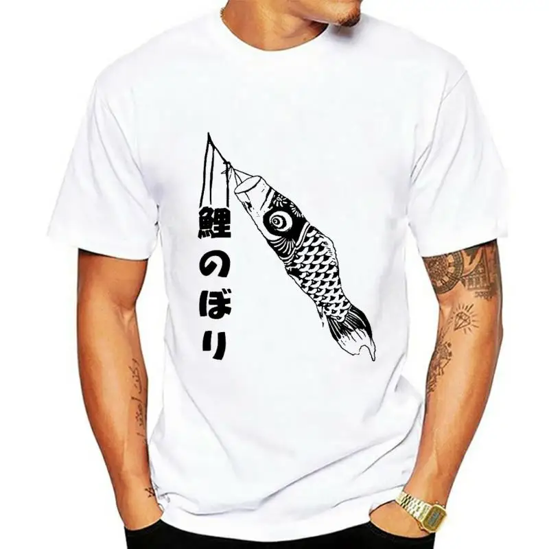 Футболка Koinobori японская женская рубашка карп ветрозащитные носки манга унисекс